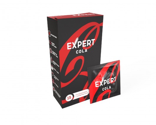 Презервативы с ароматом колы Expert Cola - 15 шт. - Expert - купить с доставкой в Нижнекамске