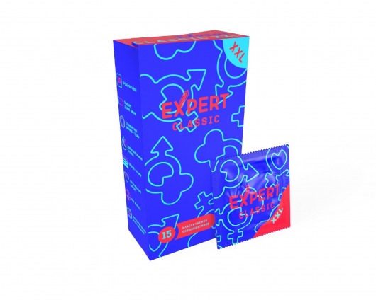 Презервативы увеличенного размера Expert Classic XXL - 15 шт. - Expert - купить с доставкой в Нижнекамске