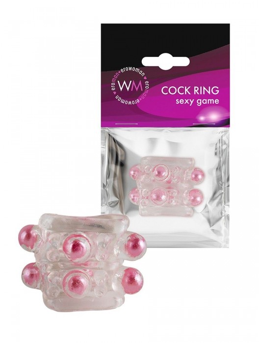 Прозрачная насадка на пенис с цветными шариками - Erowoman-Eroman - в Нижнекамске купить с доставкой