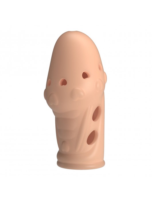 Телесная насадка на пенис Booker - 8 см. - Baile - в Нижнекамске купить с доставкой