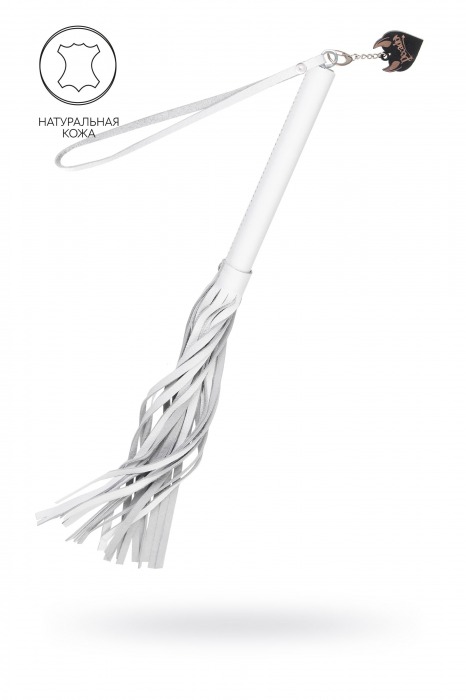 Белая кожаная плеть - 50 см. - Pecado - купить с доставкой в Нижнекамске