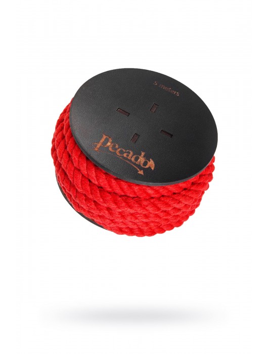 Красная веревка для шибари на катушке - 5 м. - Pecado - купить с доставкой в Нижнекамске