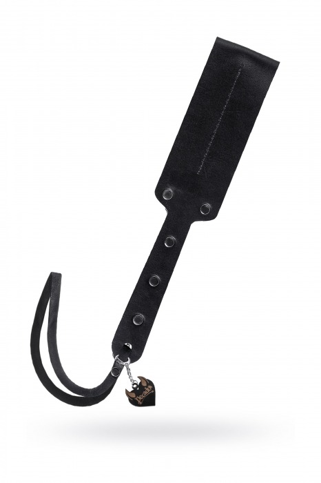 Черный кожаный пэддл - 32 см. - Pecado - купить с доставкой в Нижнекамске