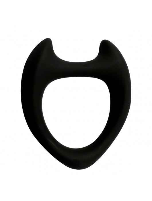 Черное эрекционное кольцо с рожками Wooomy Toro M - Adrien Lastic - в Нижнекамске купить с доставкой