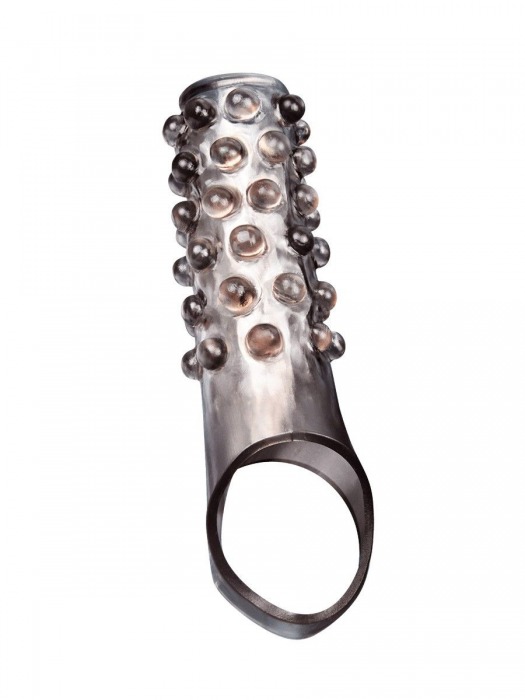 Дымчатая насадка на пенис с выпуклостями - 11 см. - Sex Expert - в Нижнекамске купить с доставкой