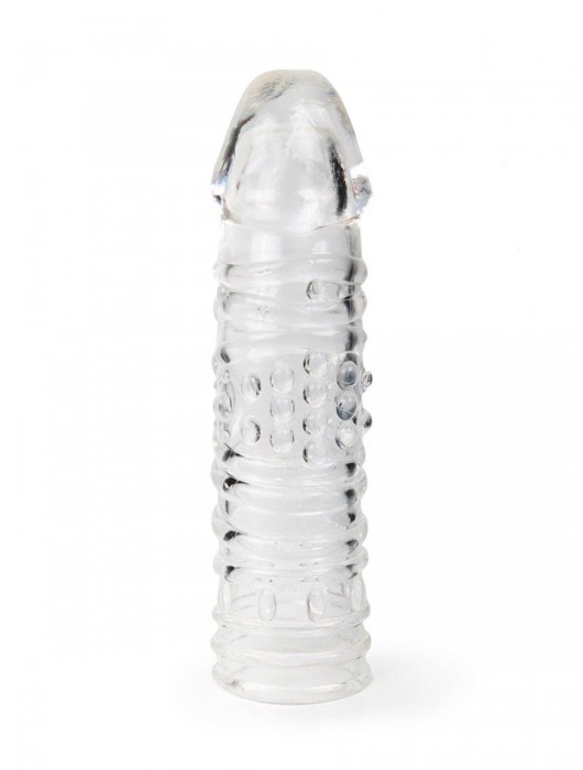 Прозрачная закрытая насадка на пенис - 17 см. - Sex Expert - в Нижнекамске купить с доставкой