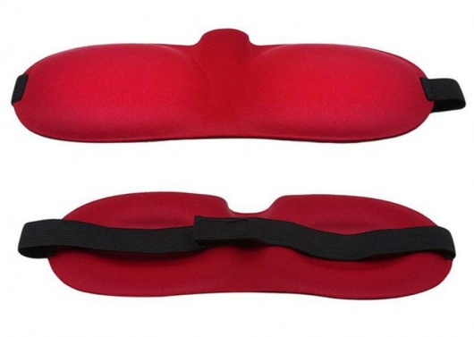 Красная глухая маска на резинке - Sitabella - купить с доставкой в Нижнекамске