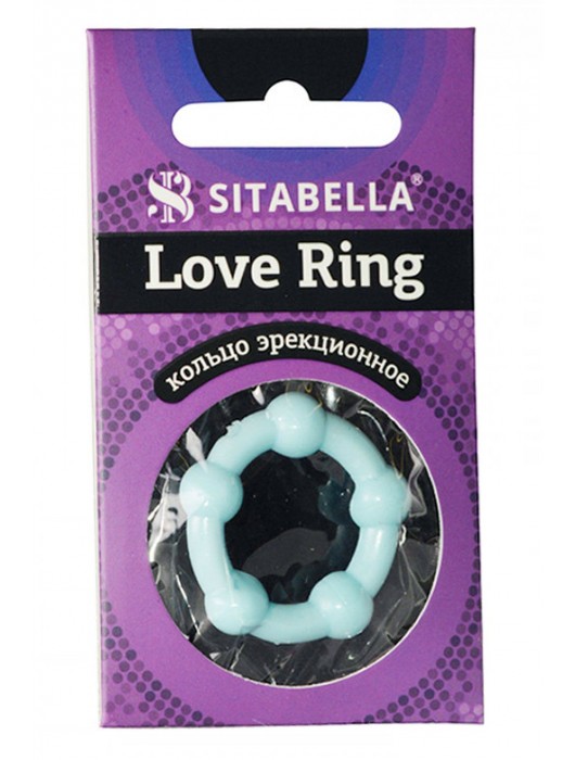 Цветное эрекционное кольцо Love Ring с бусинами - Sitabella - в Нижнекамске купить с доставкой