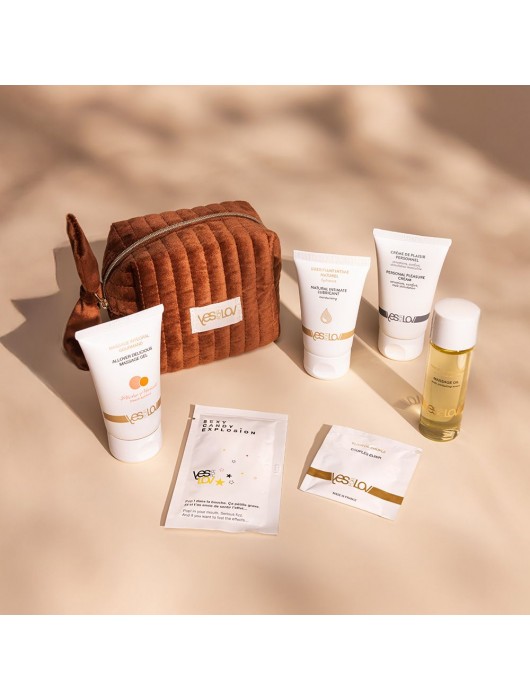 Набор YESforLOV La Trousse Enchantée в коричневой косметичке - YESforLOV - купить с доставкой в Нижнекамске