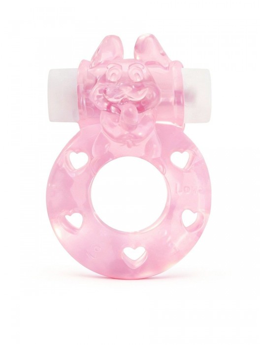 Розовое эрекционное виброкольцо в форме зайчика - 1137 - в Нижнекамске купить с доставкой