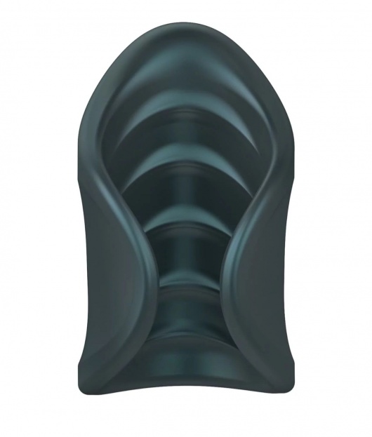 Серый сквозной мастурбатор с вибрацией Manwan Starter - Manwan - в Нижнекамске купить с доставкой