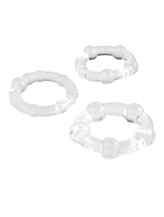 Набор из 3 эрекционных прозрачных колец - Boys of Toys - в Нижнекамске купить с доставкой