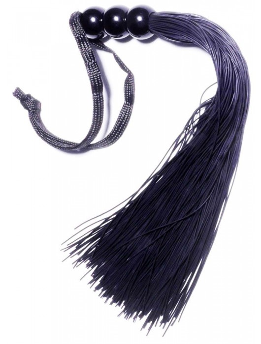 Черная силиконовая плетка - 25,4 см. - Boys of Toys - купить с доставкой в Нижнекамске