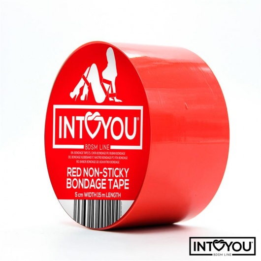 Красный скотч для фиксации Non-Sticky Bondage Tape - 15 м. - Intoyou - купить с доставкой в Нижнекамске