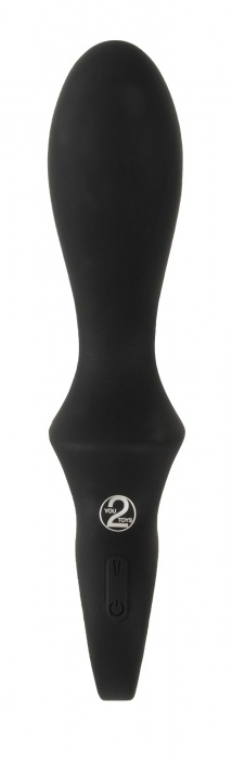 Черный вибратор для точки G с функцией расширения - 18,1 см. - Orion