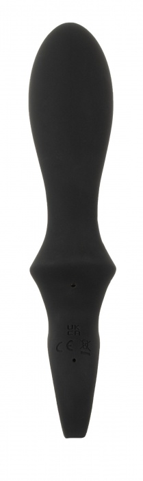 Черный вибратор для точки G с функцией расширения - 18,1 см. - Orion