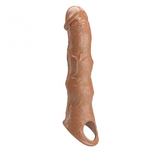 Карамельный фаллоудлинитель с 3 вставками - 28 см. - Baile - в Нижнекамске купить с доставкой