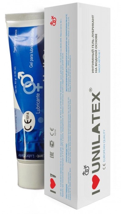 Лубрикант на водной основе Unilatex Gel - 80 мл. - Unilatex - купить с доставкой в Нижнекамске