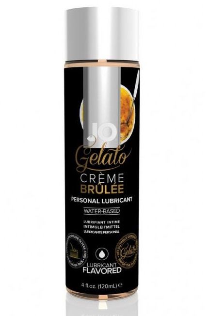 Лубрикант с ароматом крем-брюле JO GELATO CREME BRULEE - 120 мл. - System JO - купить с доставкой в Нижнекамске