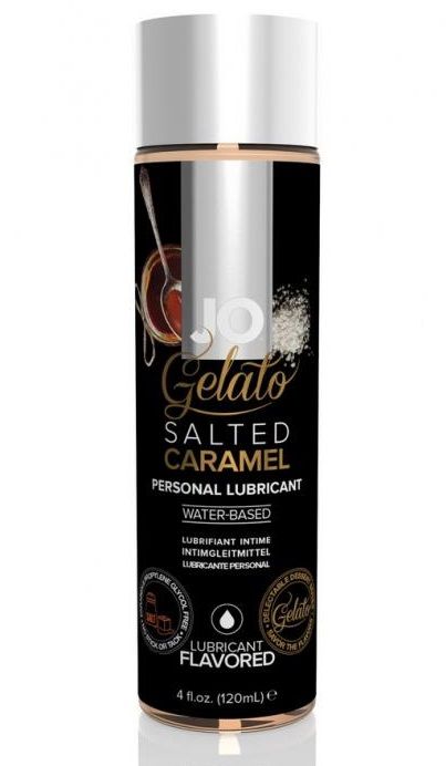 Лубрикант с ароматом солёной карамели JO GELATO SALTED CARAMEL - 120 мл. - System JO - купить с доставкой в Нижнекамске