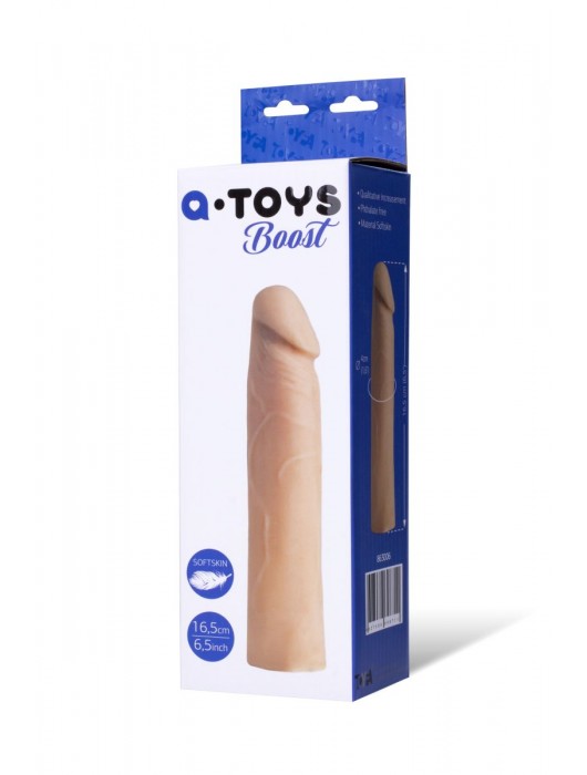 Реалистичная насадка с ярко выраженной головкой - 16,5 см. - A-toys - в Нижнекамске купить с доставкой