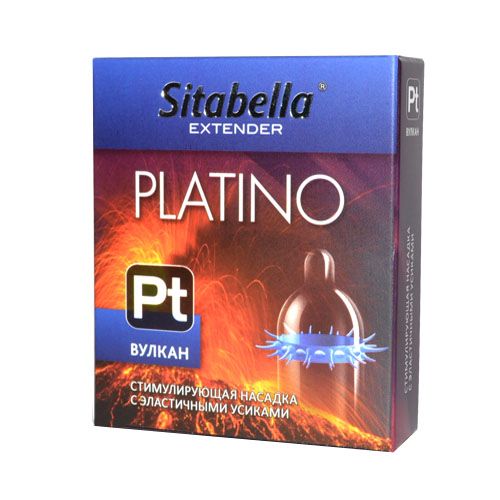 Стимулирующая насадка с усиками Platino  Вулкан - Sitabella - купить с доставкой в Нижнекамске