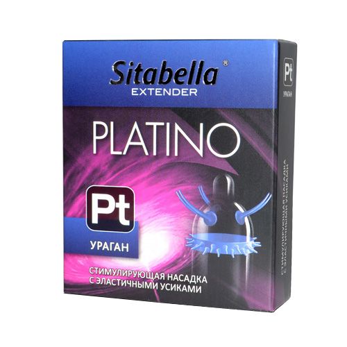 Стимулирующая насадка с усиками и шипиками Platino  Ураган - Sitabella - купить с доставкой в Нижнекамске