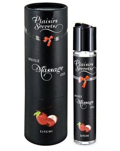 Массажное масло с ароматом личи Huile de Massage Gourmande Litchi - 59 мл. - Plaisir Secret - купить с доставкой в Нижнекамске