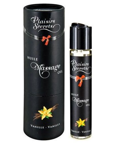 Массажное масло с ароматом ванили Huile de Massage Gourmande Vanille - 59 мл. - Plaisir Secret - купить с доставкой в Нижнекамске