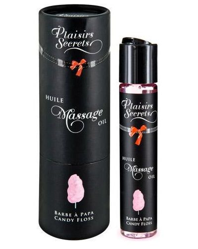 Массажное масло с ароматом сладкой ваты Huile de Massage Gourmande Barbe à Papa - 59 мл. - Plaisir Secret - купить с доставкой в Нижнекамске