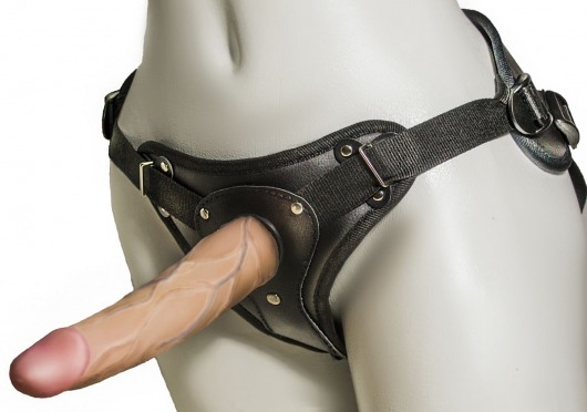 Женский страпон с вагинальной пробкой Woman Strap - 18 см. - LOVETOY (А-Полимер) - купить с доставкой в Нижнекамске