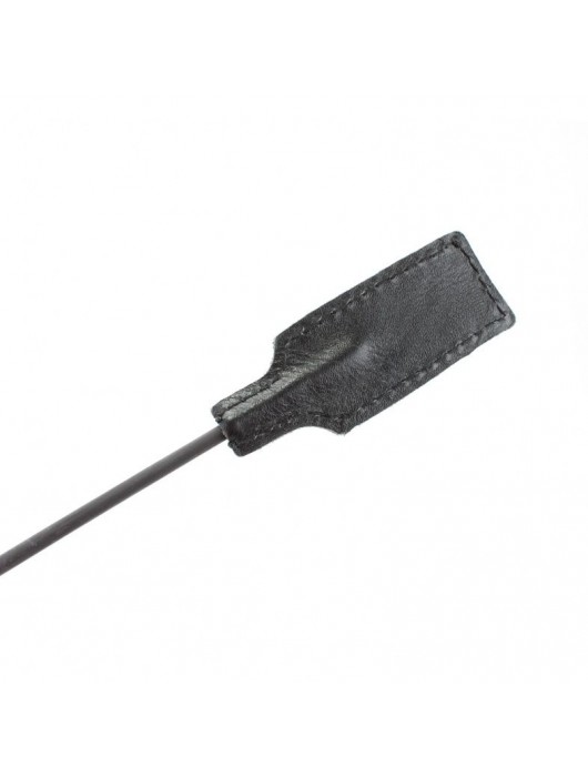 Чёрный профессиональный стек с золотистой рукоятью - 73 см. - БДСМ Арсенал - купить с доставкой в Нижнекамске