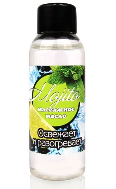 Массажное масло для тела Mojito с ароматом лайма - 50 мл. - Биоритм - купить с доставкой в Нижнекамске