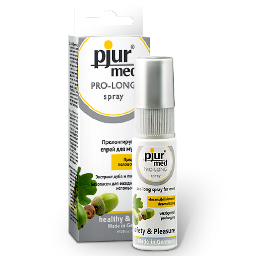 Пролонгирующий спрей с экстрактом дуба и пантенолом pjur MED Pro-long Spray - 20 мл. - Pjur - купить с доставкой в Нижнекамске