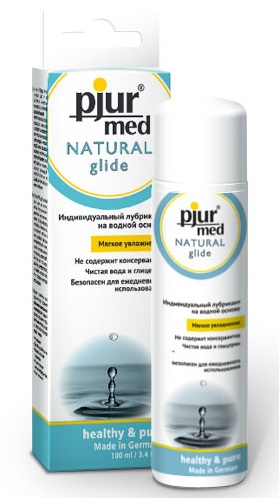Нейтральный лубрикант на водной основе pjur MED Natural glide - 100 мл. - Pjur - купить с доставкой в Нижнекамске