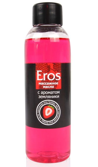 Массажное масло Eros fantasy с ароматом земляники - 75 мл. - Биоритм - купить с доставкой в Нижнекамске
