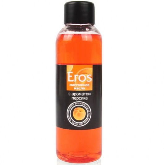 Массажное масло Eros exotic с ароматом персика - 75 мл. - Биоритм - купить с доставкой в Нижнекамске