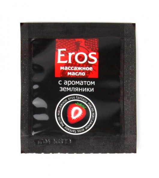 Пробник массажного масла с ароматом земляники Eros fantasy - 4 гр. - Биоритм - купить с доставкой в Нижнекамске