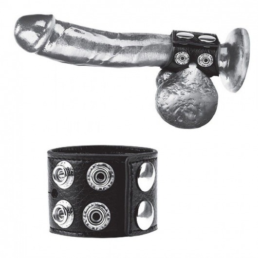 Ремень на член и мошонку 1.5  Cock Ring With Ball Strap - BlueLine - купить с доставкой в Нижнекамске