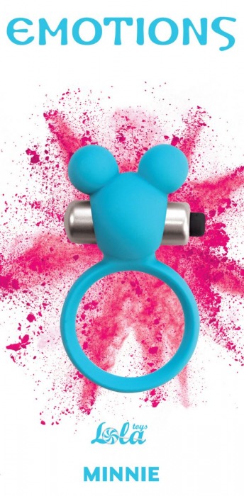 Голубое эрекционное виброколечко Emotions Minnie Breeze - Lola Games - в Нижнекамске купить с доставкой