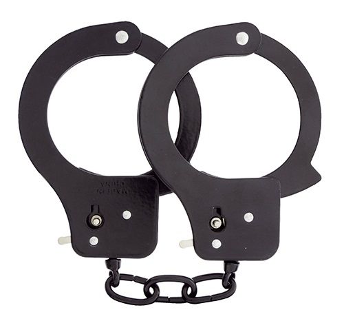 Чёрные наручники из листового металла BONDX METAL CUFFS BLACK - Dream Toys - купить с доставкой в Нижнекамске