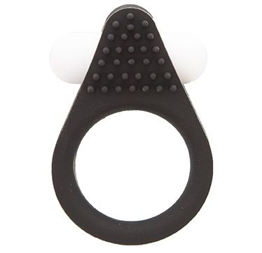 Чёрное эрекционное кольцо LIT-UP SILICONE STIMU RING 1 BLACK - Dream Toys - в Нижнекамске купить с доставкой