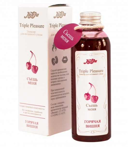 Эликсир Triple Pleasure  Горячая вишня  - 130 гр. - JULEJU - купить с доставкой в Нижнекамске