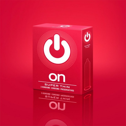 Супертонкие презервативы ON) Super Thin - 3 шт. - ON) - купить с доставкой в Нижнекамске