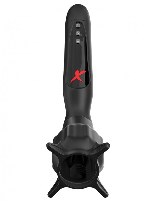 Чёрный вибростимулятор для головки члена с эффектом всасывания Vibrating Roto-Sucker - Pipedream - в Нижнекамске купить с доставкой