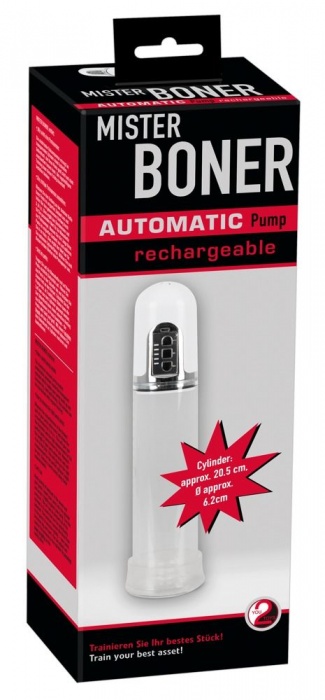Белая автоматическая вакуумная помпа Mister Boner - Orion - в Нижнекамске купить с доставкой