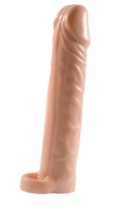 Телесная насадка-удлинитель Extension sleeve с подхватом - 17 см. - Sitabella - в Нижнекамске купить с доставкой