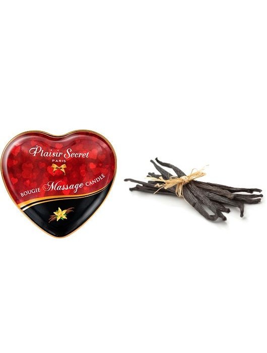 Массажная свеча с ароматом ванили Bougie Massage Candle - 35 мл. - Plaisir Secret - купить с доставкой в Нижнекамске