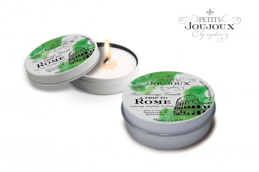 Массажная свеча Petits Joujoux Rome с ароматом грейпфрута и бергамота - 33 гр. - MyStim - купить с доставкой в Нижнекамске