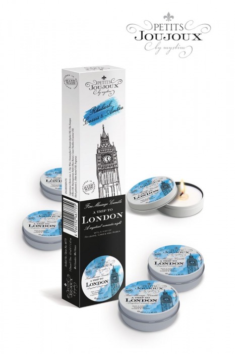 Набор из 5 свечей Petits Joujoux London с ароматом ревеня, амбры и чёрной смородины - MyStim - купить с доставкой в Нижнекамске